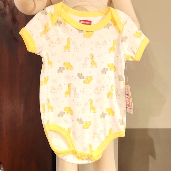 Squiggles SS Bodysuit with Collar